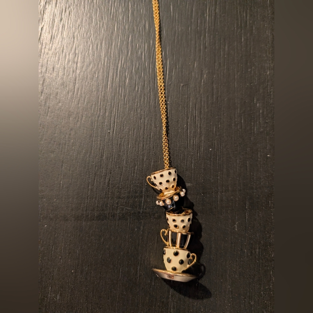 Kate Spade Alice In Wonderland Teacup Pendant Necklace